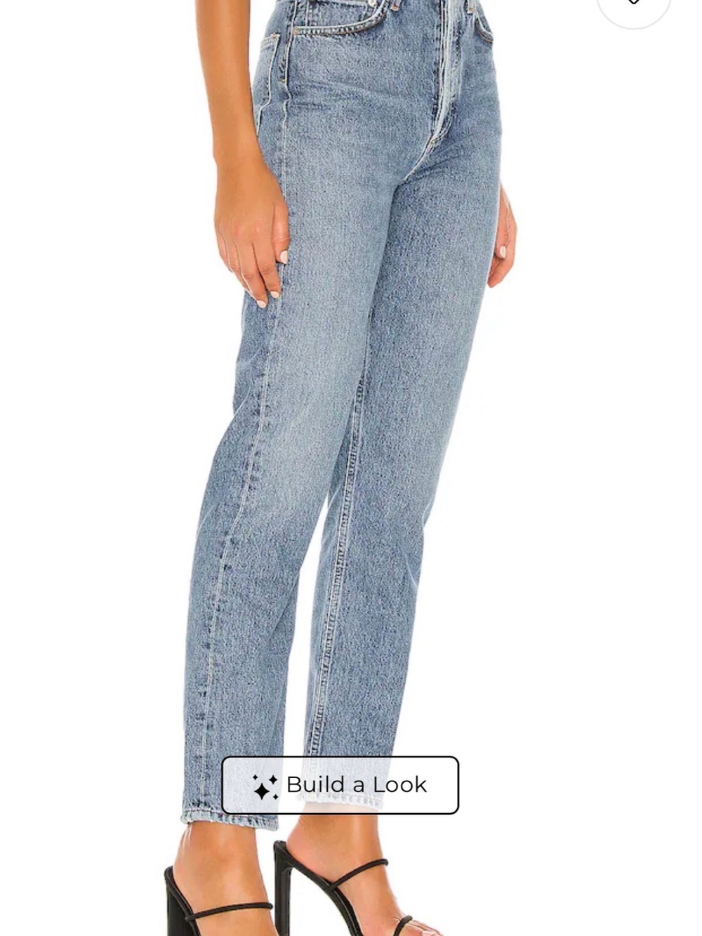 AGOLDE High-Rise Straight Leg Jeans - Light Blue Wash - Picture 3 of 12